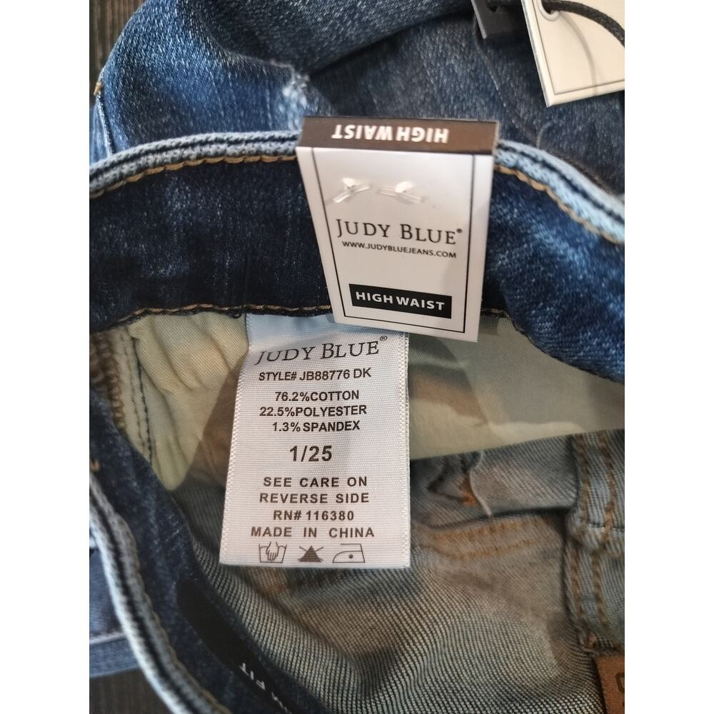 Judy Blue JB88776DK Jeans Size 1/25 High Waist Slim Fit Tummy Control - Picture 11 of 11